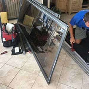 sliding glass door frame repair Templeton